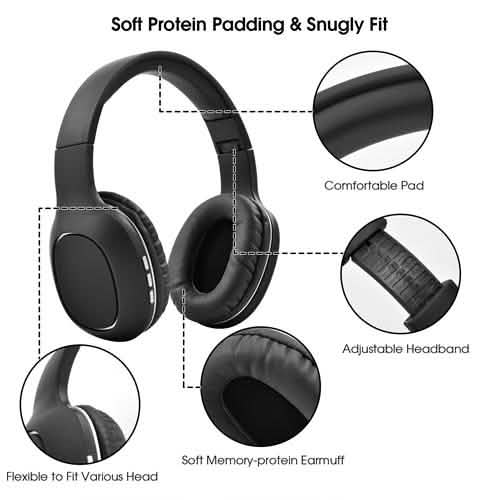 Wireless Over-Ear Foldable Headphones Headphones & Audio - DailySale