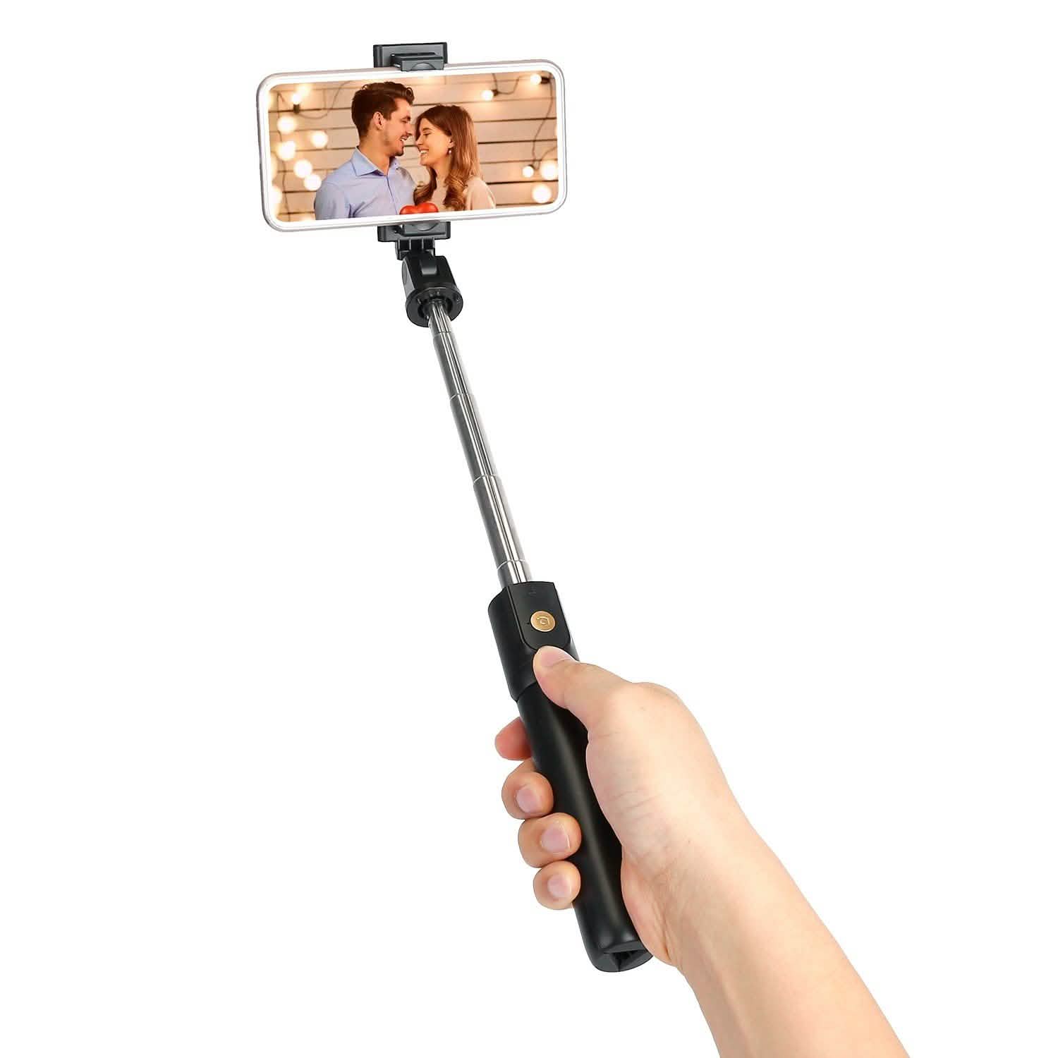 Wireless Selfie Stick Extendable Tripod with Detachable Remote Shutter for 3.5-6.2" Phone Mobile Accessories - DailySale