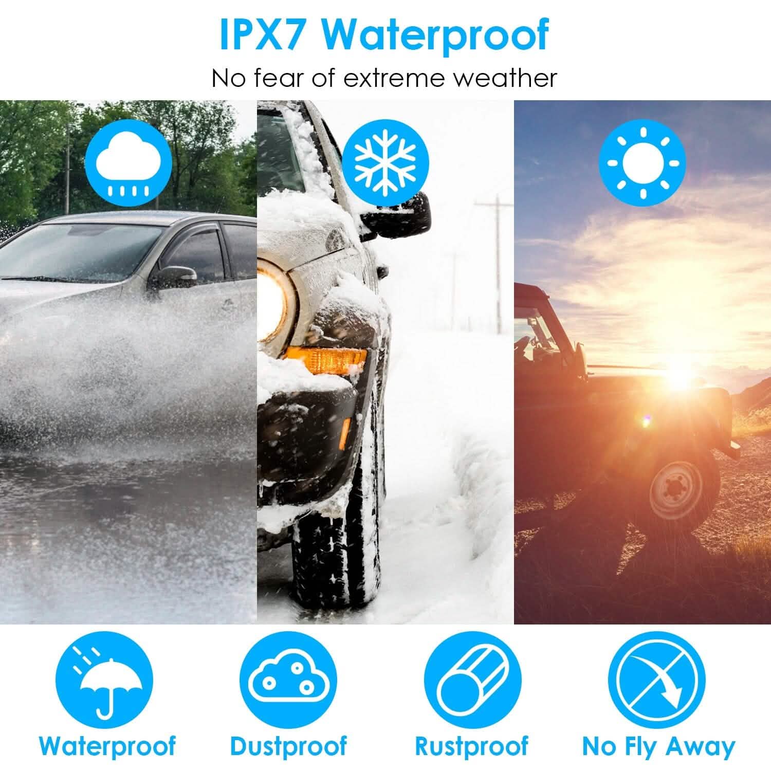 Wireless Solar Car Tire Pressure Monitoring System Auto Tire Pressure with Sensors Temperature Alarm Automotive - DailySale