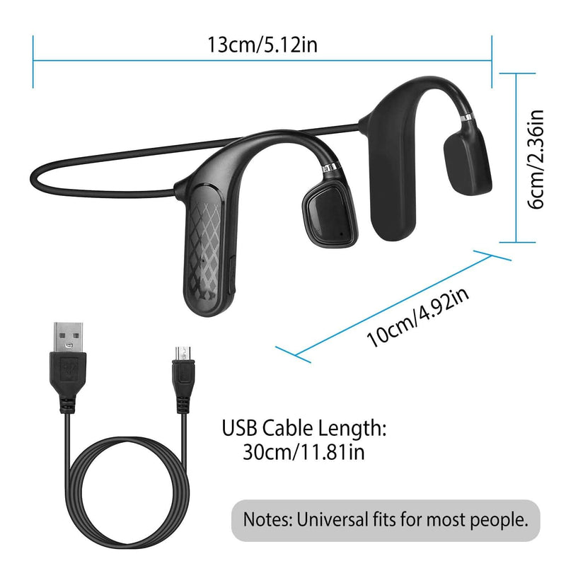 Wireless V5.1 Bone Conduction Earphones with Sensitive Mic Headphones - DailySale