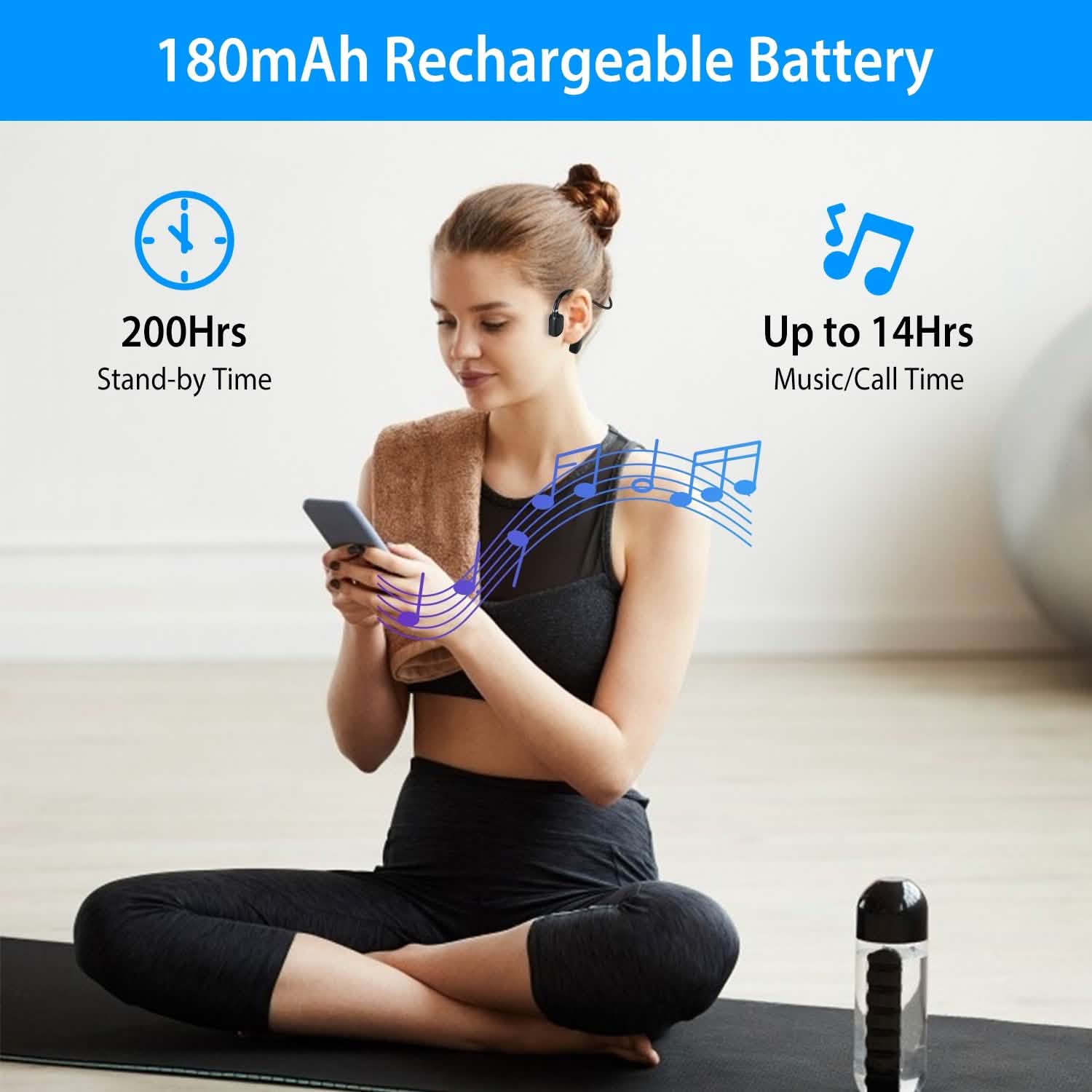 Wireless V5.1 Open-Ear Bone Conduction Earphones Headphones & Audio - DailySale