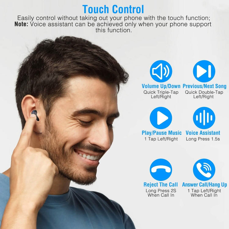 Wireless V5.3 TWS Earbuds In-Ear Stereo Headset Headphones - DailySale
