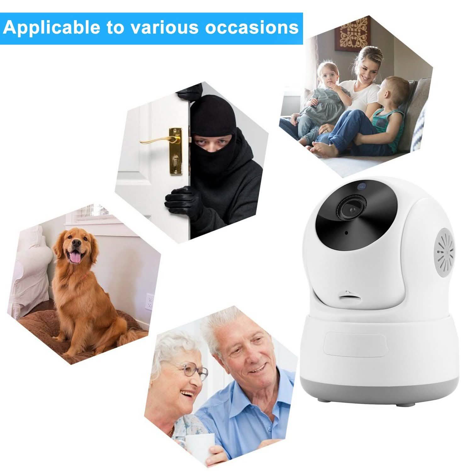 Wireless WIFI Pan Tilt HD Security Network Indoor CCTV IP Camera Night Vision Camera, TV & Video - DailySale