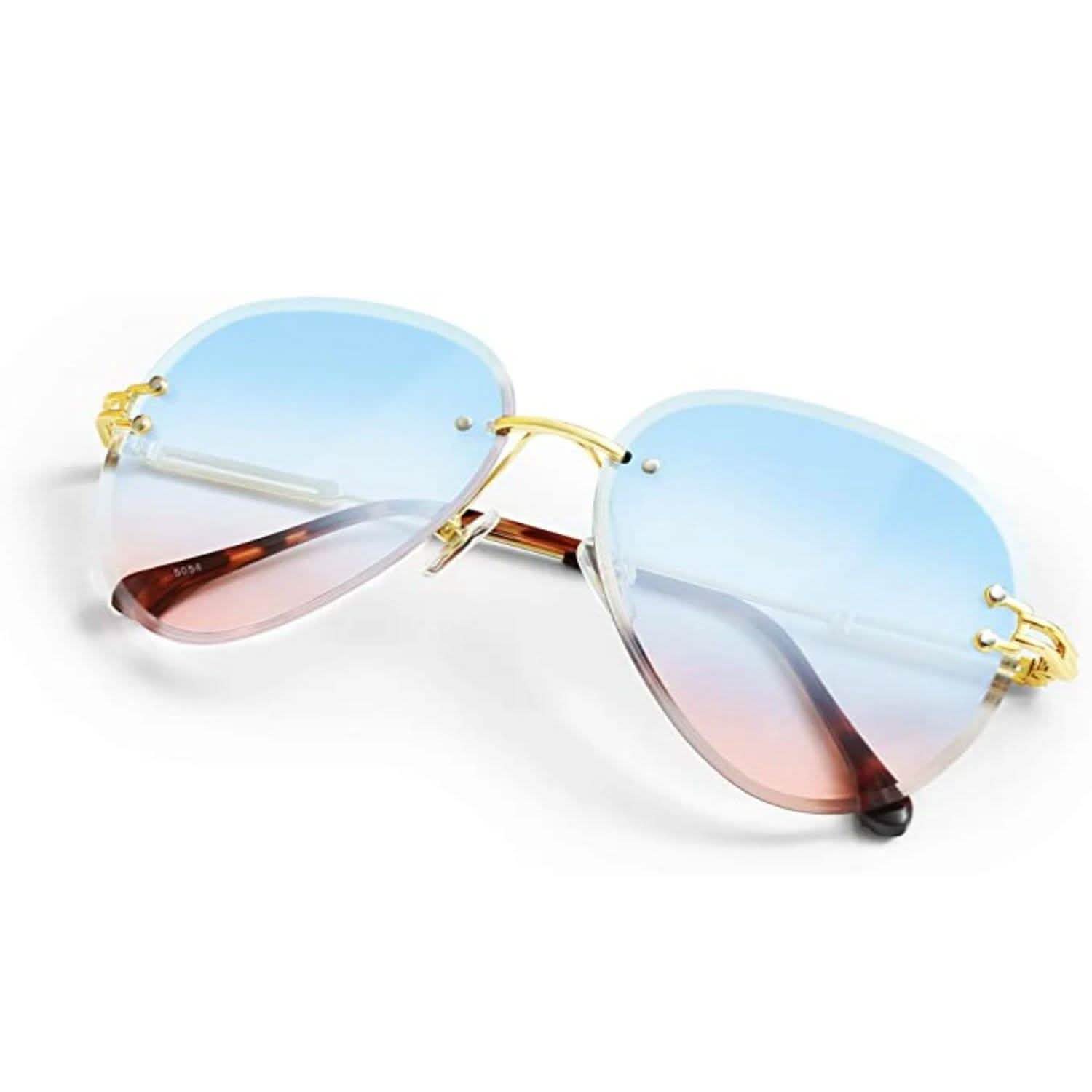 Women Aviation Sunglasses - Polycarbonate UV 400 Adjustable Legs Women's Accessories - DailySale