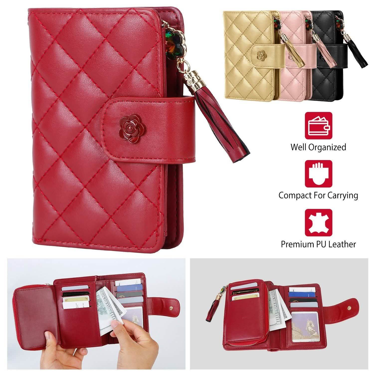 Women PU Leather Clutch Wallet Bags & Travel - DailySale