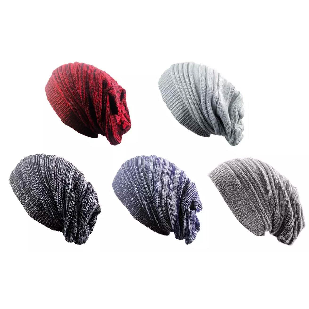 Women Winter Baggy Beanie Oversized Knitted Crochet Ski Hat Slouch Cap Women's Shoes & Accessories - DailySale