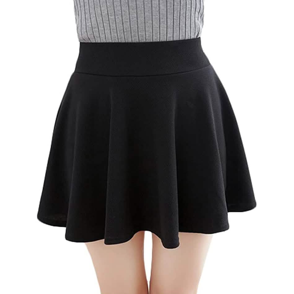 Women's Basic Versatile Flared Mini Skater Skirt Women's Bottoms - DailySale