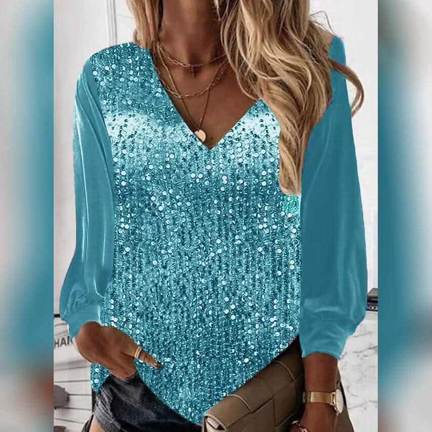 Women's Blouse Shirt Long Sleeve Women's Tops Dark Green S - DailySale