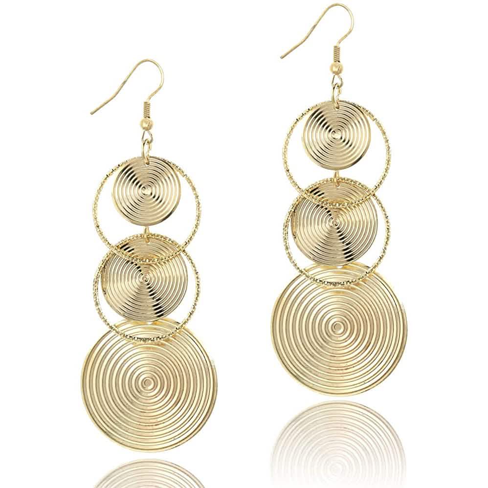Women's Boho Vintage Round Earrings Earrings - DailySale