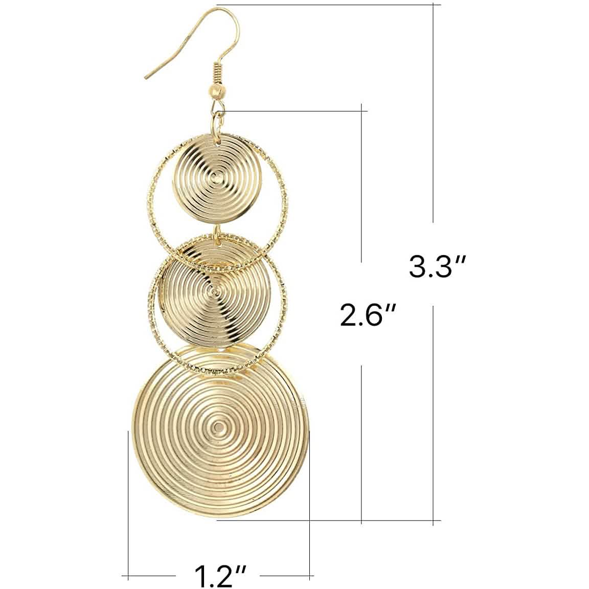 Women's Boho Vintage Round Earrings Earrings - DailySale