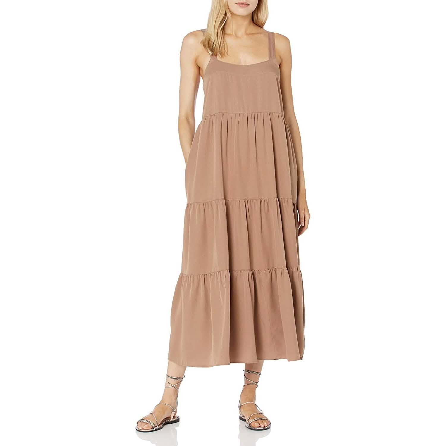 Women's Britt Tiered Maxi Tent Dress Women's Dresses - DailySale