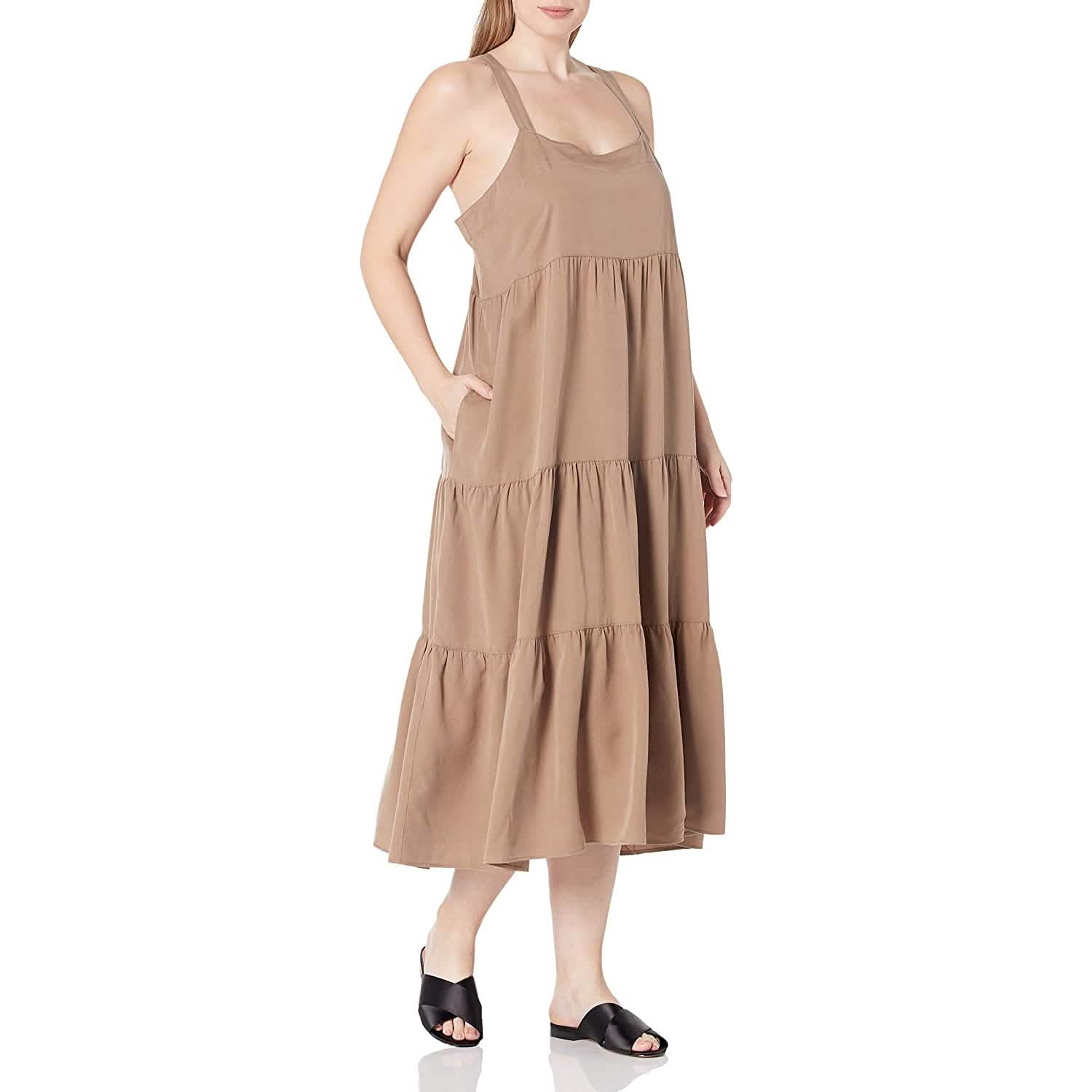 Women's Britt Tiered Maxi Tent Dress Women's Dresses XXS - DailySale