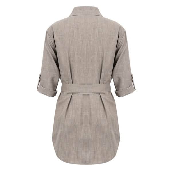 Women's Buttons Turn-Down Casual Shirt Dress Women's Dresses - DailySale