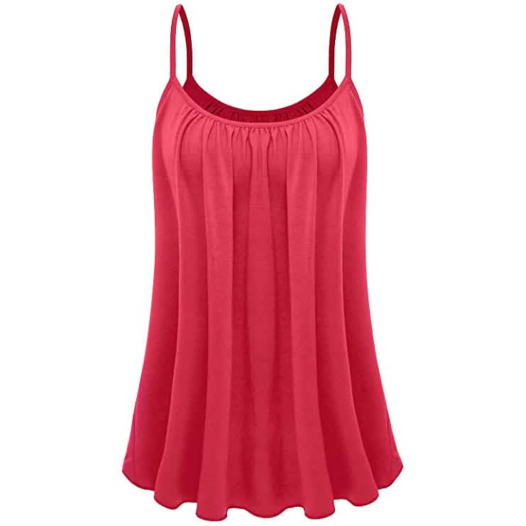Women's Camisole Tank Top Women's Tops Hot Pink S - DailySale