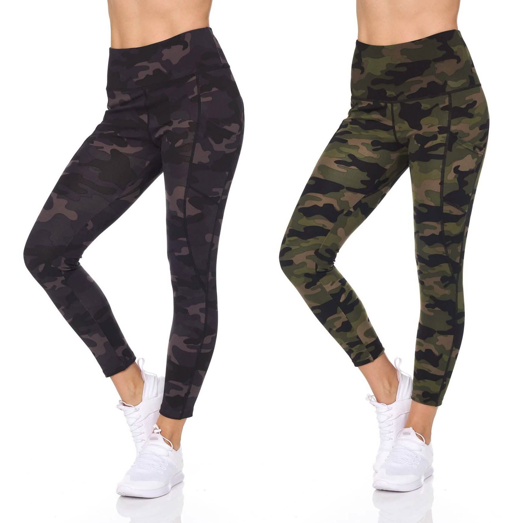Women's Camo 7/8 High Waist Legging With Pockets Women's Clothing - DailySale