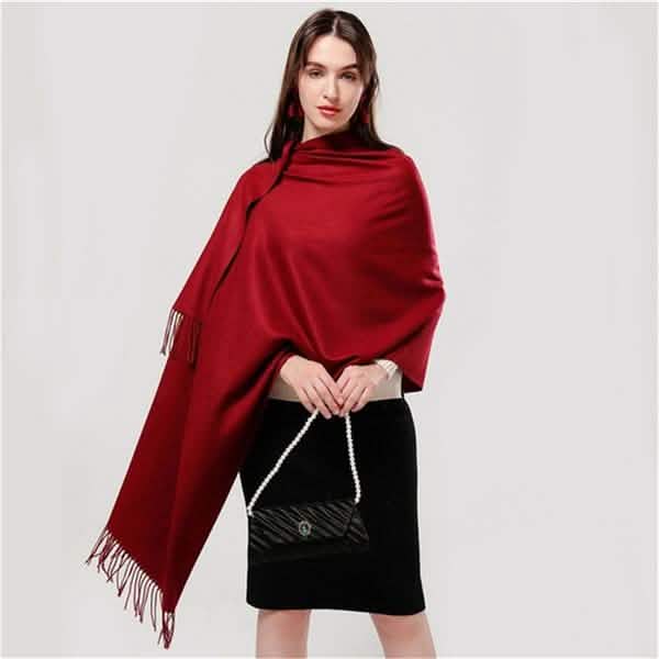 Women's Cashmere Wool Scarf Women's Shoes & Accessories - DailySale