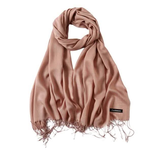 Women's Cashmere Wool Scarf Women's Shoes & Accessories Khaki - DailySale