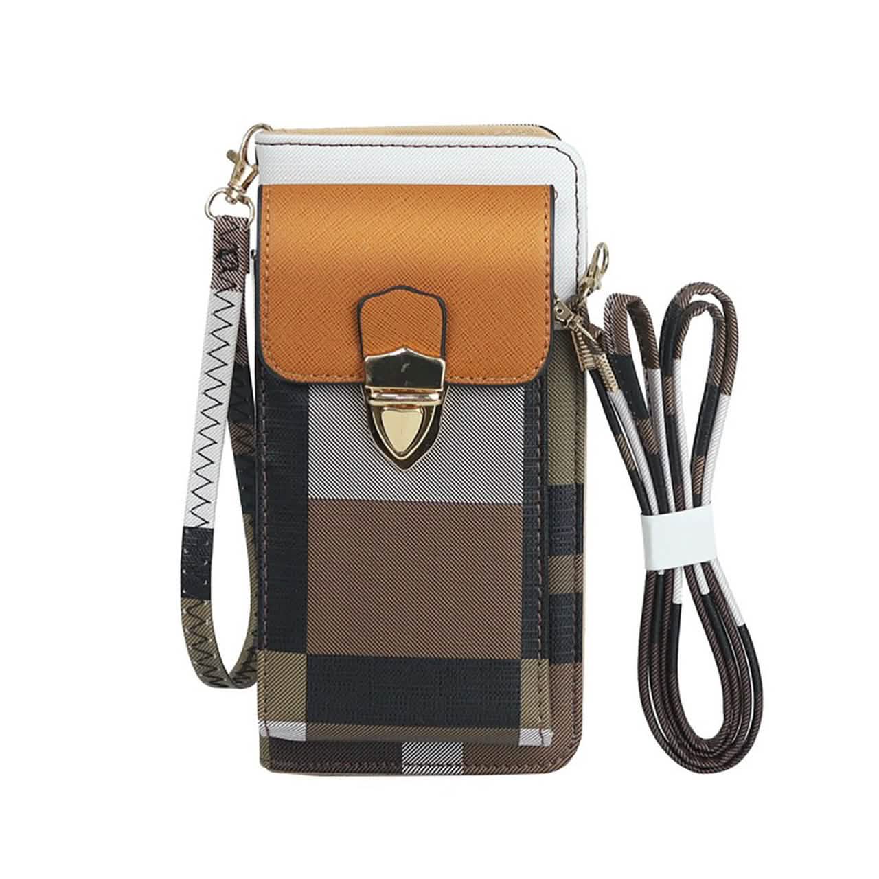 Women's Cell Phone Cross-Body Wallet Pouch Bags & Travel Camel - DailySale