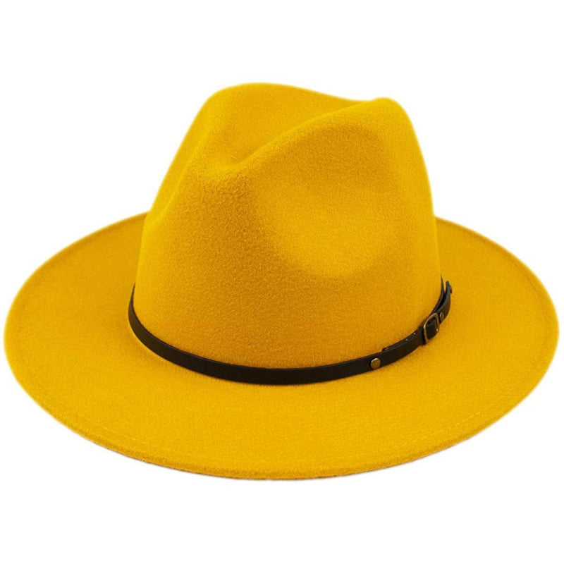Womens Classic Wide Brim Floppy Panama Hat Women's Shoes & Accessories Yellow - DailySale