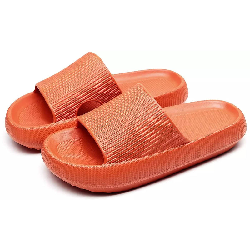 Women's Cloud Pillow Slide Slipper Sandal Women's Shoes & Accessories Orange S - DailySale