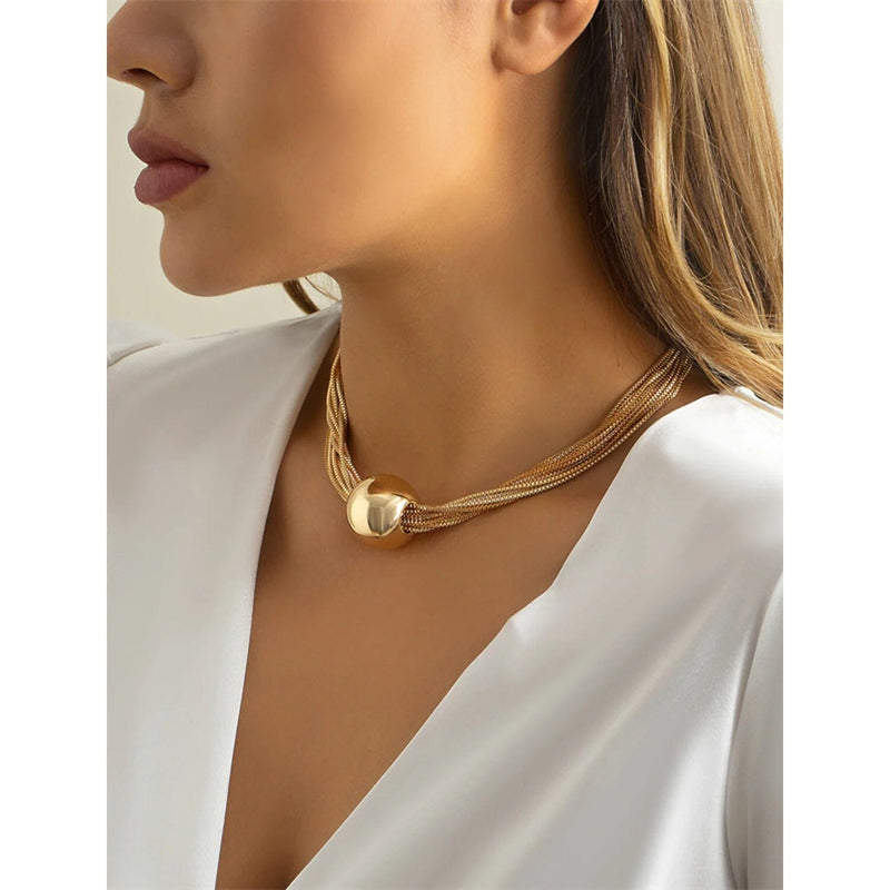 Women's Contemporary Street Geometry Necklace