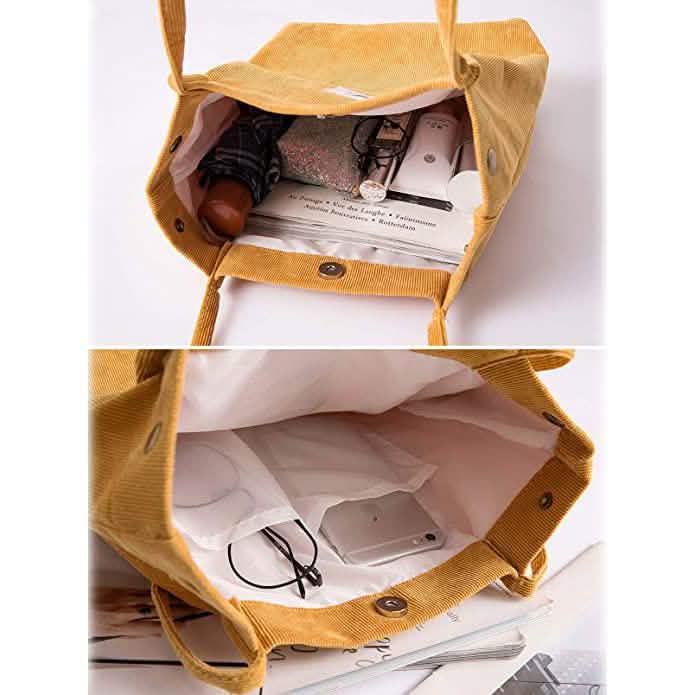 Women's Corduroy Shoulder Tote Bag Bags & Travel - DailySale