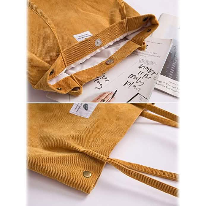 Women's Corduroy Shoulder Tote Bag Bags & Travel - DailySale
