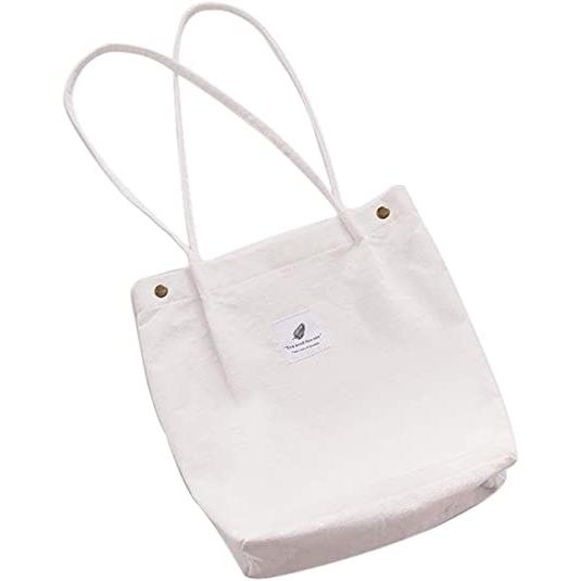 Women's Corduroy Shoulder Tote Bag