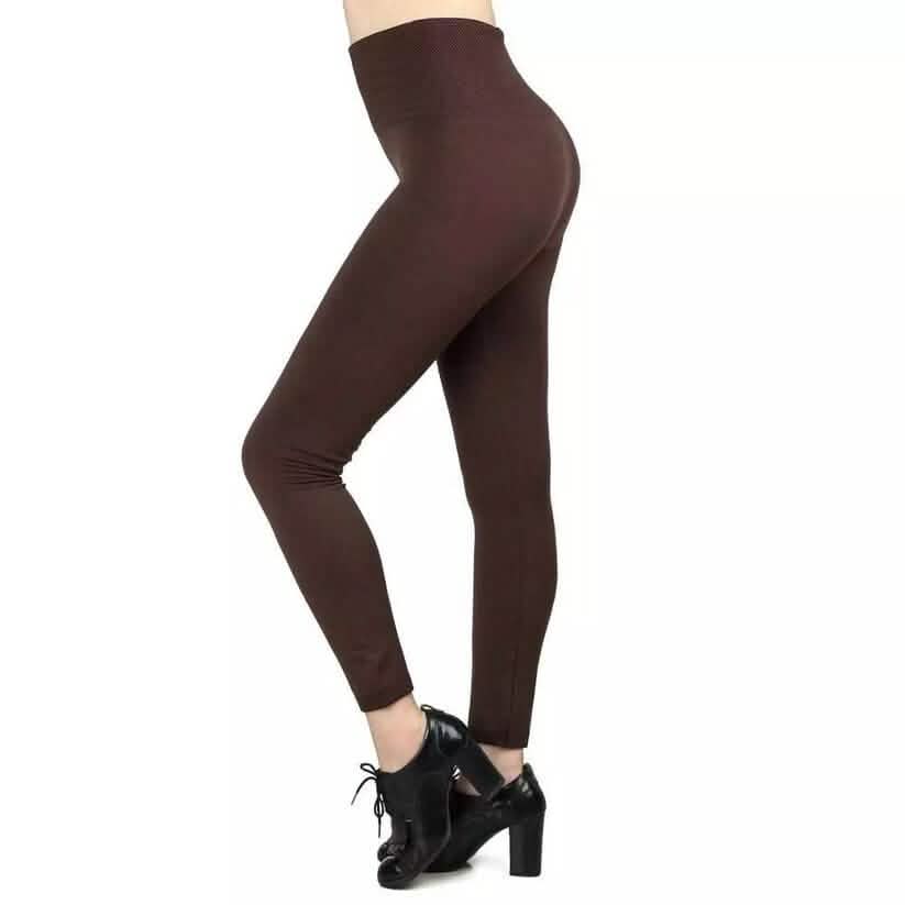 Women’s Extra 220g Fleece Leggings High Waist Stretchy Warm Leggings (One Size) Women's Bottoms - DailySale