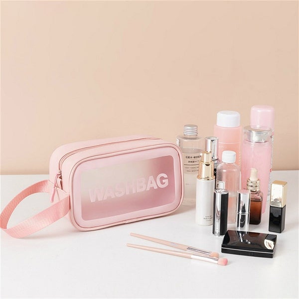 Women's Frosted Waterproof Cosmetic Bag