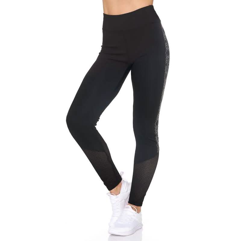 Women's Full Length Highwaist Leggings with Abstract Print Women's Clothing - DailySale