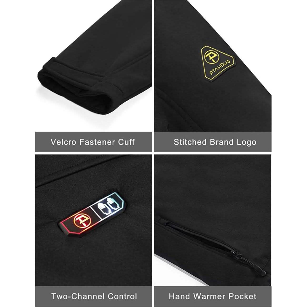 Women’s Heated Jacket Soft Shell with Hand Warmer Women's Clothing - DailySale