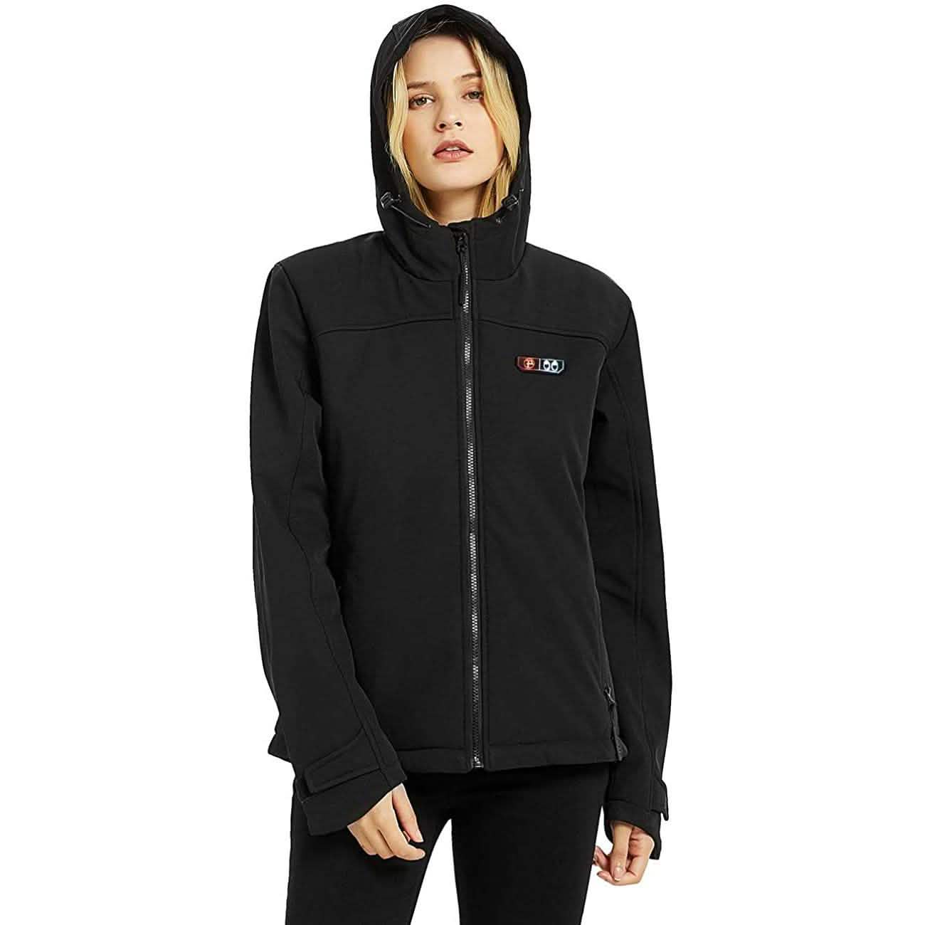 Women’s Heated Jacket Soft Shell with Hand Warmer Women's Clothing - DailySale