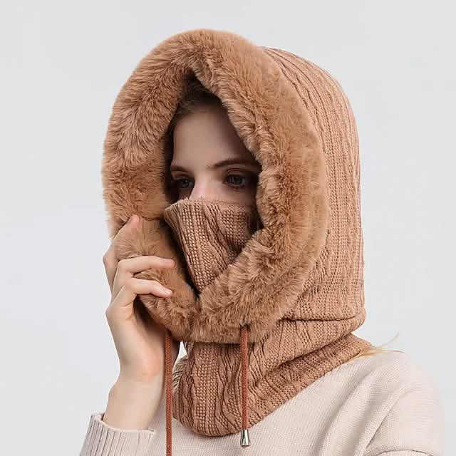 Women's Hiking Hat Winter Outdoor Thermal Warm Windproof Breathable Hat Women's Shoes & Accessories Khaki - DailySale
