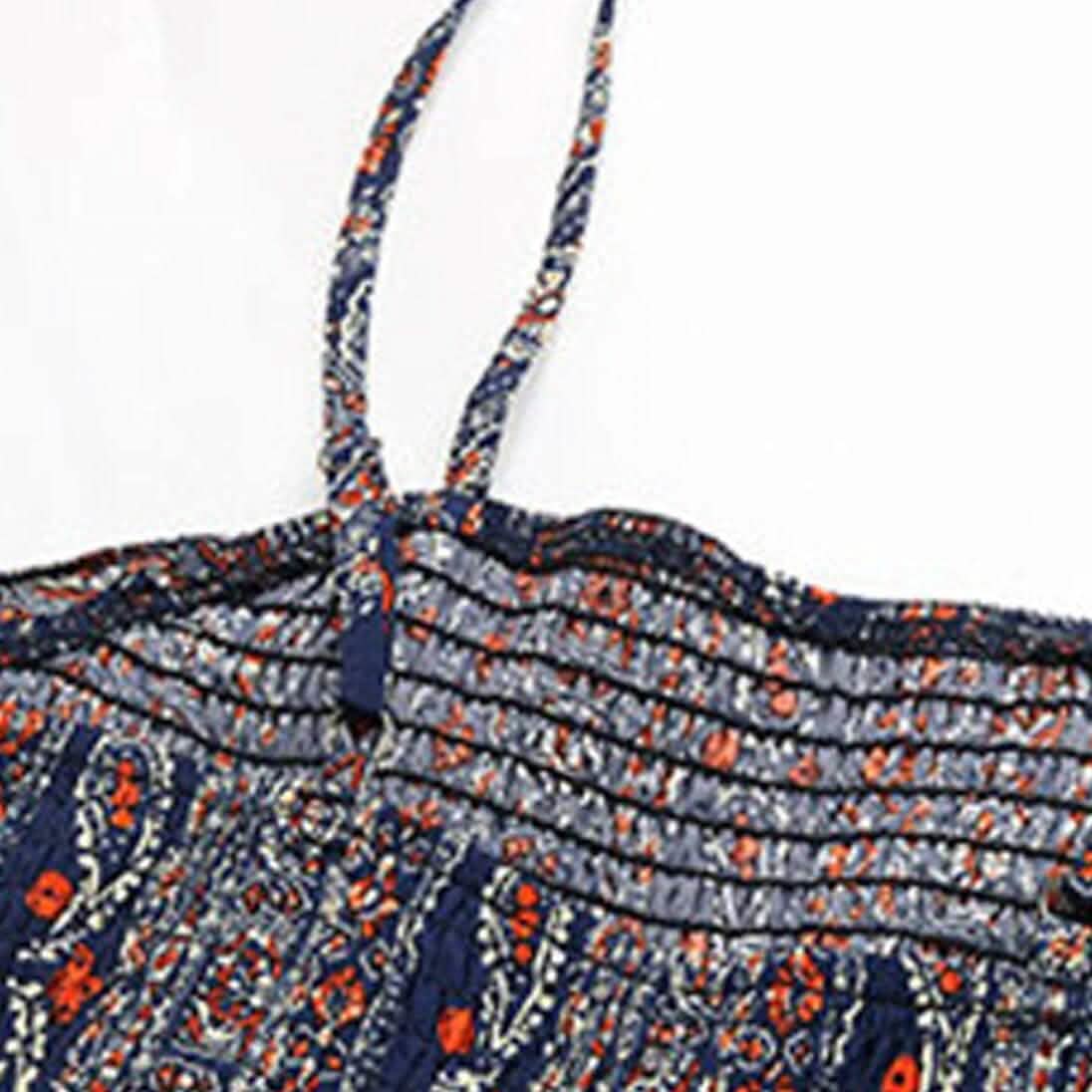 Women's Jumpsuit Pocket Print Geometric Square Women's Loungewear - DailySale