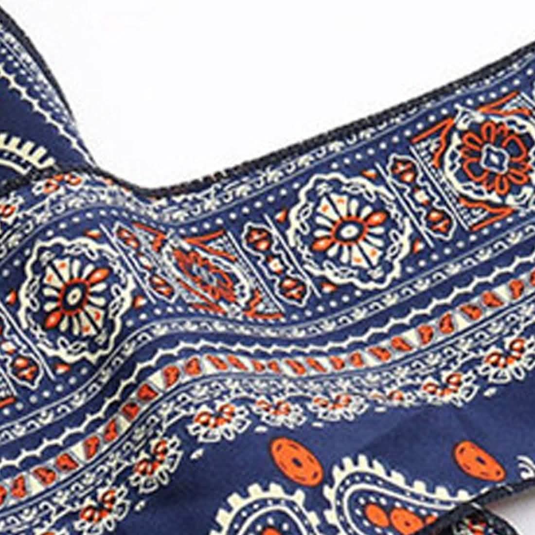 Women's Jumpsuit Pocket Print Geometric Square Women's Loungewear - DailySale