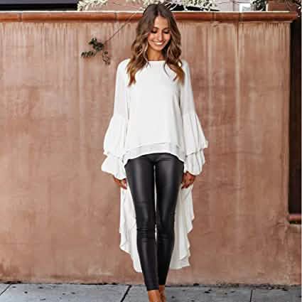 Women's Lantern Long Sleeve Casual Top Women's Tops - DailySale