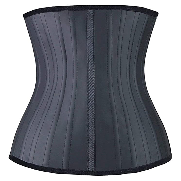 Back view of Women's Latex Sports Belt shown in black