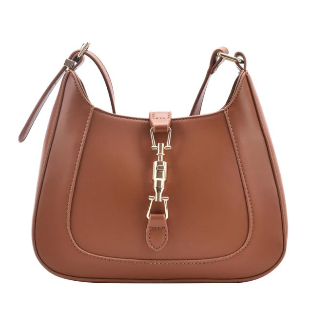 Womens Leather Crossbody Bag Bags & Travel Brown - DailySale