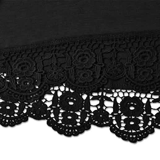 Women's Long Sleeve Lace Trim Blouse Women's Tops - DailySale