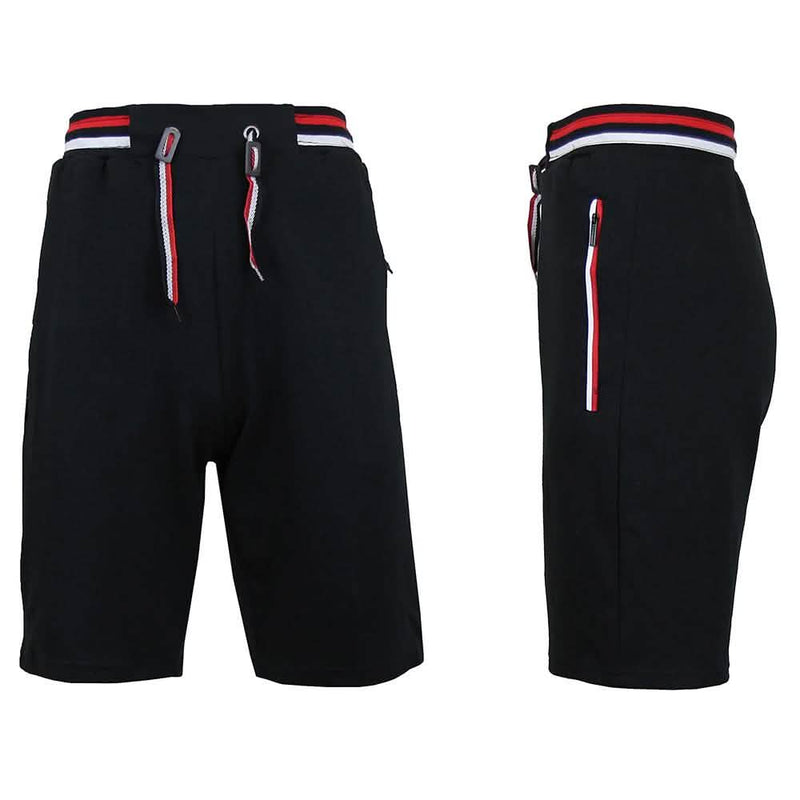 Women's Lounge Tech Jogger Shorts with Zipper Side Pockets Women's Apparel Black S - DailySale