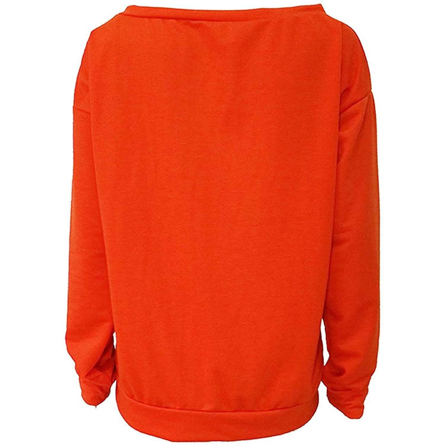 Womens Love Letter Printed Off Shoulder Pullover Sweatshirt Slouchy Tops Shirts Women's Tops - DailySale