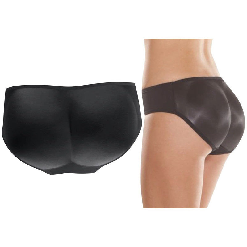 Women's Padded Panty Brief Instant Butt Booster Women's Clothing Black S - DailySale