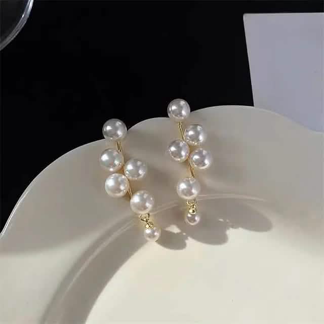 Women's Pearl Alloy Stud Earrings Earrings - DailySale