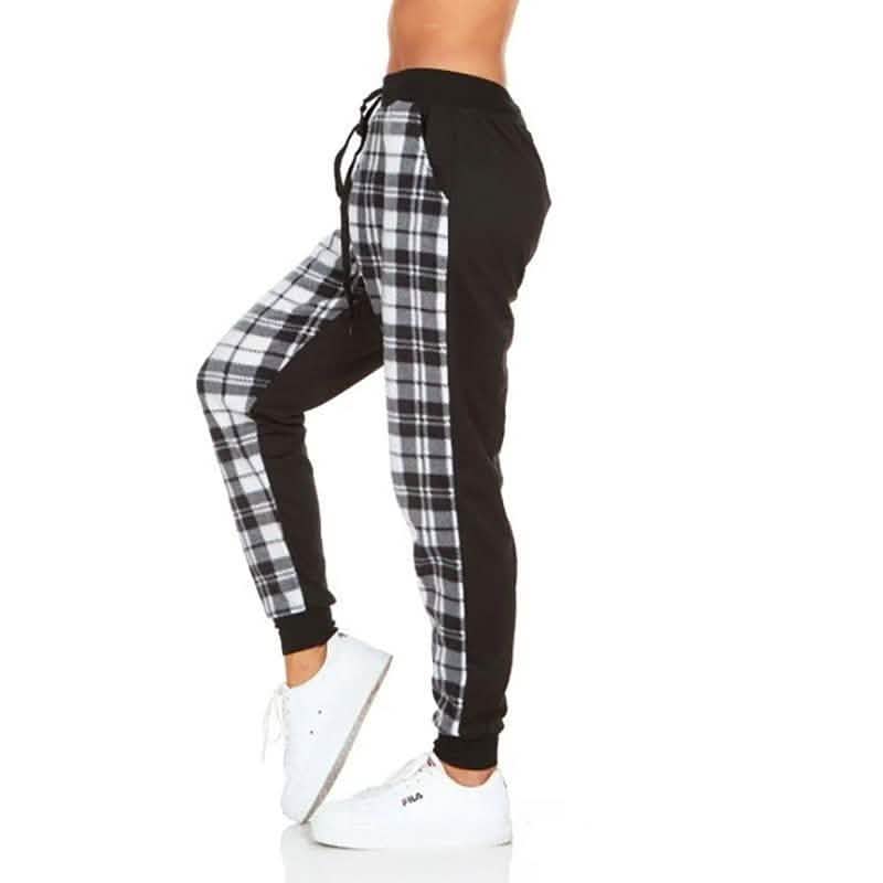 Women's Plaid Jogger Pants With Pockets Women's Apparel - DailySale