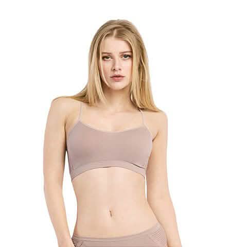 Women's Seamless Mesh Racerback Bralette Sports Bras Women's Lingerie - DailySale