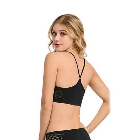 Women's Seamless Mesh Racerback Bralette Sports Bras Women's Lingerie - DailySale