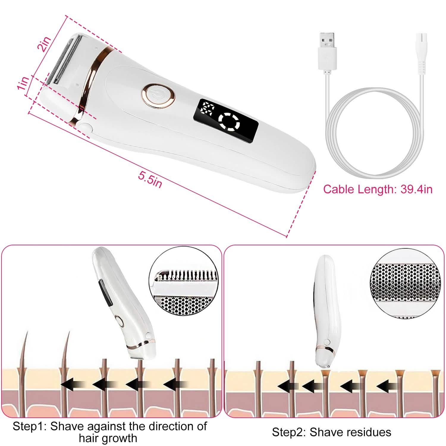 Women's Shaver Electric Hair Remover Beauty & Personal Care - DailySale