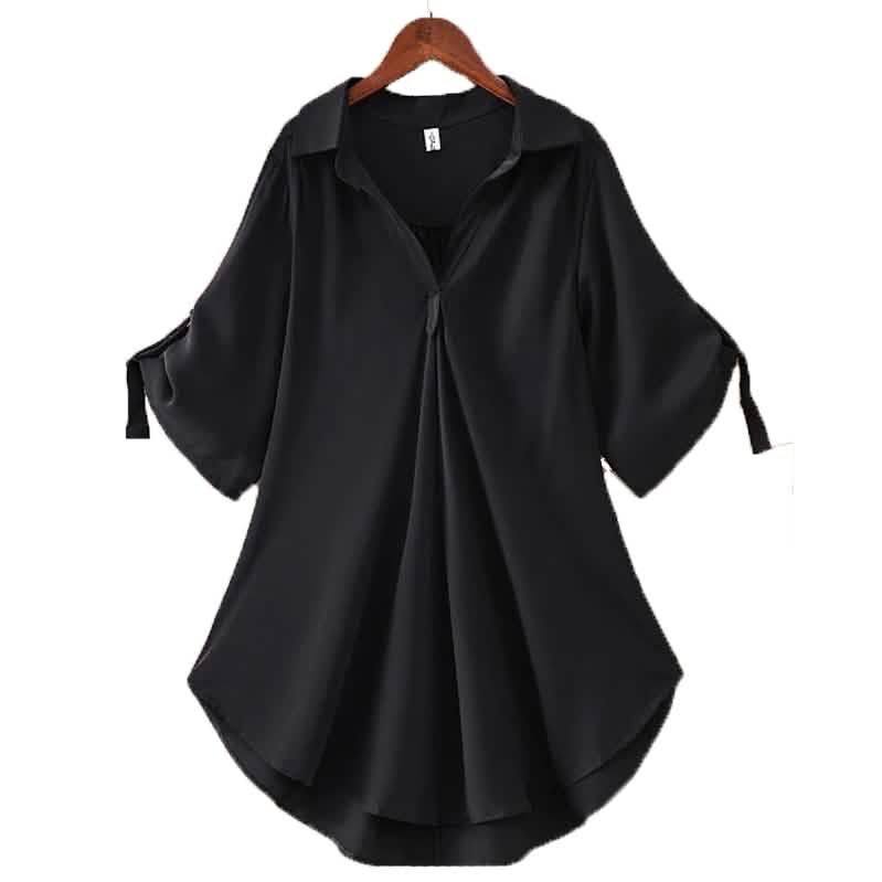 Women's Shirt Solid Color Top Women's Tops Black S - DailySale