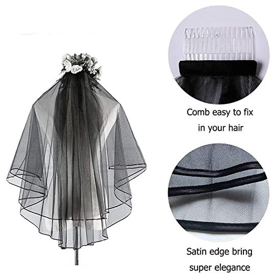 Women's Simple Bridal Veil with Comb Women's Shoes & Accessories - DailySale